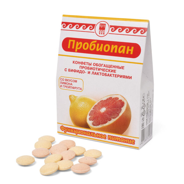 Конфеты обогащенные пробиотические Пробиопан, 60 гр