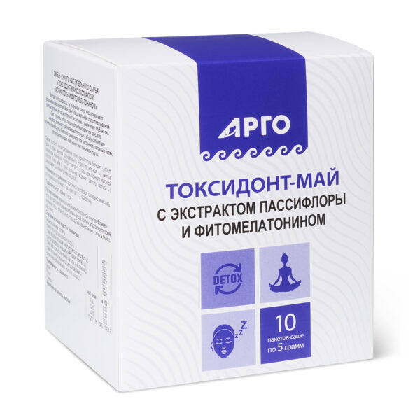 Токсидонт-май с экстрактами пассифлоры и фитомелатонином 10 саше.