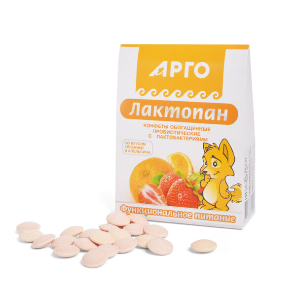 Конфеты обогащенные пробиотические Лактопан, 70 гр